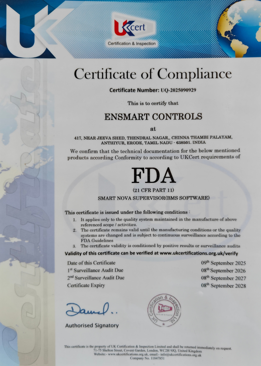FDA Certificate