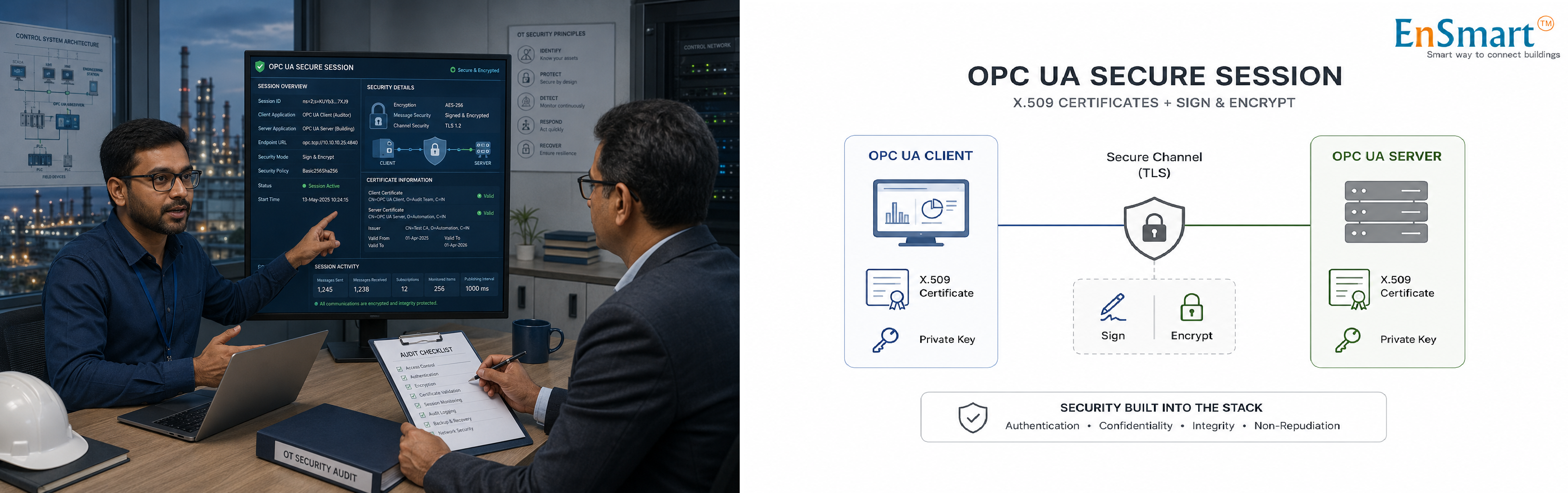 How Secure Is OPC UA? Built-In Security — infographic