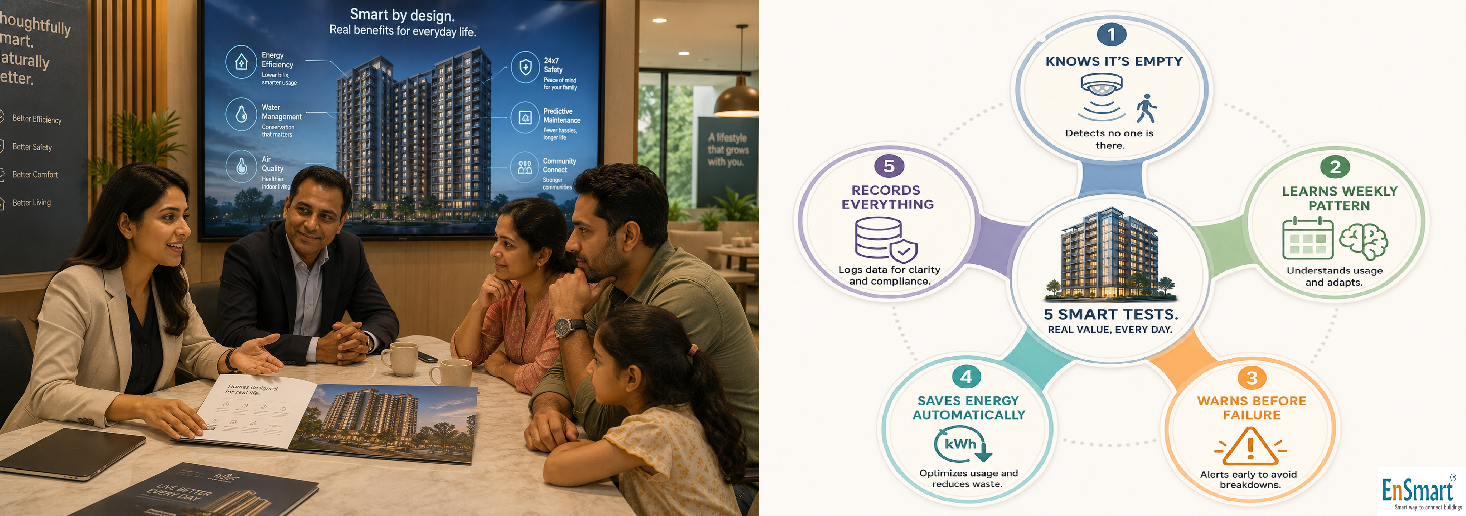 Smart Building Solutions in India — What 'Smart' Actually Means — infographic